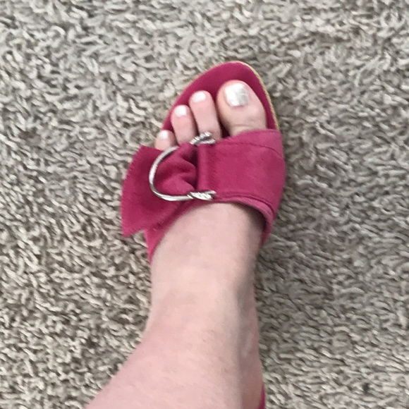 Collins Stuart fuchsia, cork wedges - Picture 10 of 12